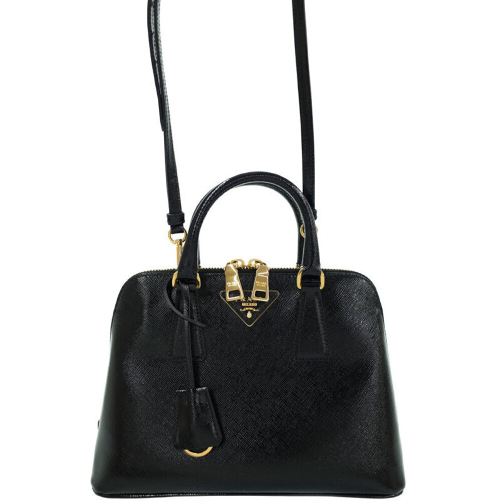 Prada Saffiano Lux 2way Promenade bag Black